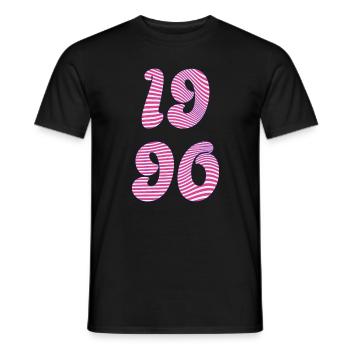 1990 - Minimalist design for the birthday - Men's T-Shirt - black - Front - AI Model Male 178 light (178cm)