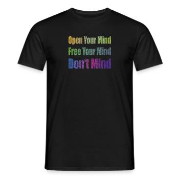 Don't Mind - Männer T-Shirt - Schwarz - Vorne - AI Model Male 178 light (178cm)