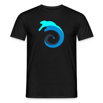 Vague d’eau! - T-shirt homme - noir - Devant - AI Model Male 178 light (178cm)