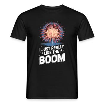 Pyrotechniker Feuerwerk Pyrotechnik - Männer T-Shirt - Schwarz - Vorne - AI Model Male 178 light (178cm)