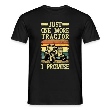 Traktorliebhaber Lustiges Traktorgeschenk - Männer T-Shirt - Schwarz - Vorne - AI Model Male 178 light (178cm)