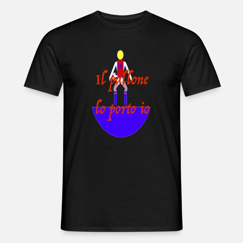 il pallone lo porto io - T-shirt uomo - nero