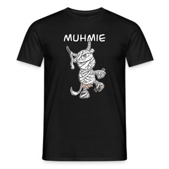MUHmie I Kuh Mumie Wortspiel - Männer T-Shirt - Schwarz - Vorne - AI Model Male 178 light (178cm)