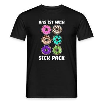Délicieuse déclaration de bonbons au beignet - T-shirt homme - noir - Devant - AI Model Male 178 light (178cm)