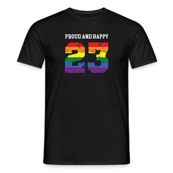 23 Geburtstag Glückwunsch zum 23th birthday years - Männer T-Shirt - Schwarz - Vorne - AI Model Male 178 light (178cm)