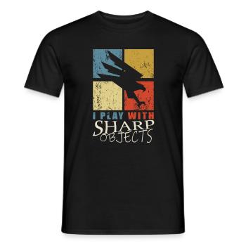 Falknerei - Männer T-Shirt - Schwarz - Vorne - AI Model Male 178 light (178cm)