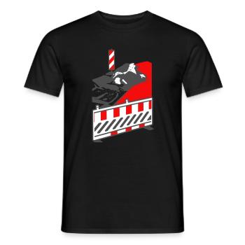 Baustelle - Männer T-Shirt - Schwarz - Vorne - AI Model Male 178 light (178cm)