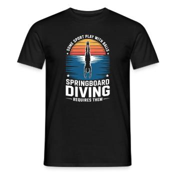 Plongeoir - T-shirt homme - noir - Devant - AI Model Male 178 light (178cm)