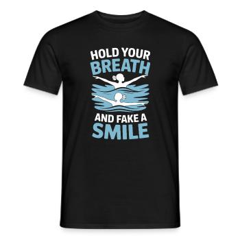 Natation synchronisée Natation artistique Sports nautiques - T-shirt homme - noir - Devant - AI Model Male 178 light (178cm)