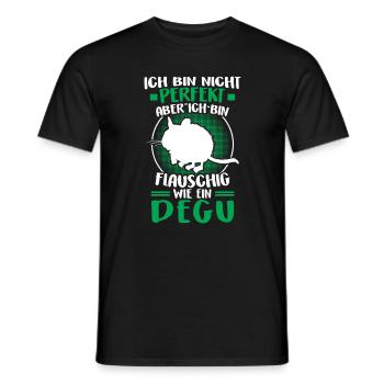 Degu nicht perfekt Gewöhnlicher Degu - Männer T-Shirt - Schwarz - Vorne - AI Model Male 178 light (178cm)