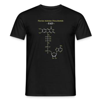 ADF Flavin Adenine Cofactor - Men's T-Shirt - black - Front - AI Model Male 178 light (178cm)