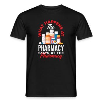 Apotheker Pharmazeutisch-technischer - Männer T-Shirt - Schwarz - Vorne - AI Model Male 178 light (178cm)