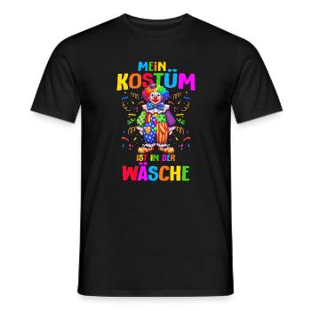 Carnival Mein Kostüm ist in der Wäsche - Männer T-Shirt - Schwarz - Vorne - AI Model Male 178 light (178cm)