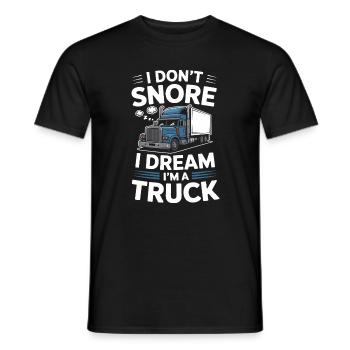 Truck Driver Trucker Diesel Long Haul Truck - Men's T-Shirt - black - Front - AI Model Male 178 light (178cm)