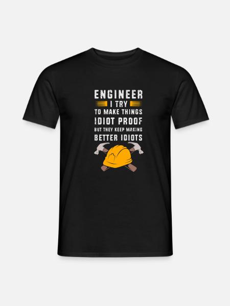 Ingenieur Student - Männer T-Shirt - Schwarz