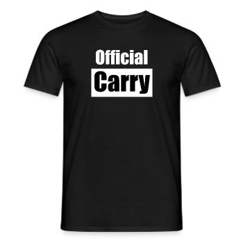 Gamers Outfit - Official Carry - Männer T-Shirt - Schwarz - Vorne - AI Model Male 178 light (178cm)