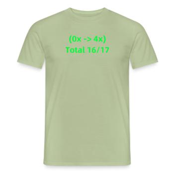 Close to DQ - Men's T-Shirt - sage - Front - AI Model Male 178 light (178cm)