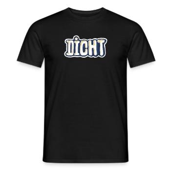Dicht - Männer T-Shirt - Schwarz - Vorne - AI Model Male 178 light (178cm)