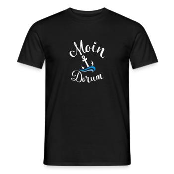 Moin Dorum Anchor Beach Vacation Wurster Côte de la mer du Nord - T-shirt homme - noir - Devant - AI Model Male 178 light (178cm)