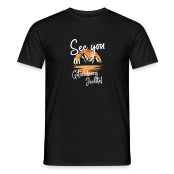 Gitschberg Jochtal snowboard Ski randonnée - T-shirt homme - noir - Devant - AI Model Male 178 light (178cm)