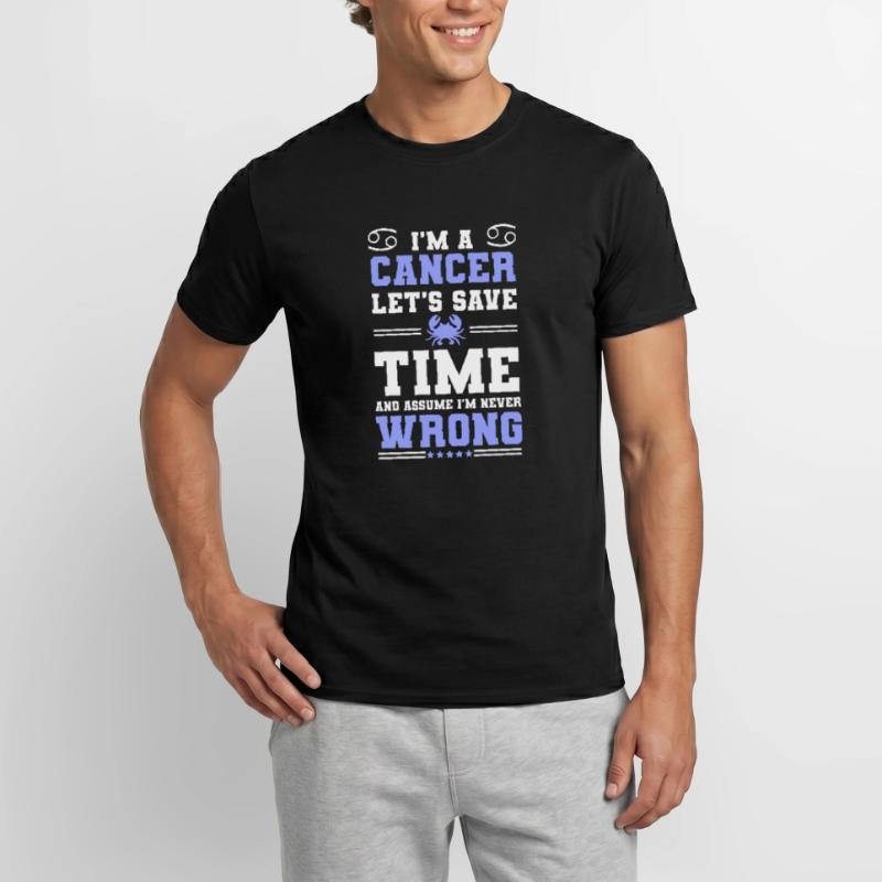 Krebs Astrologie Konstellation Element Männer T-Shirt