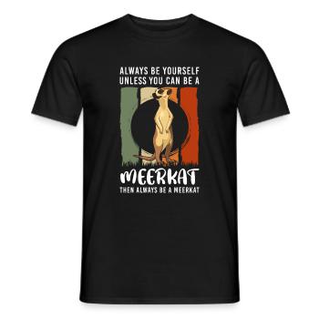 Zoo Tiere Fels - Männer T-Shirt - Schwarz - Vorne - AI Model Male 178 light (178cm)