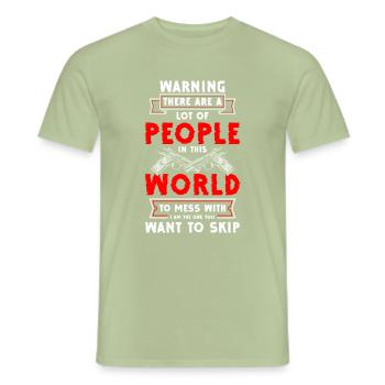 Pistole Munition Freiheit - Männer T-Shirt - Sage - Vorne - AI Model Male 178 light (178cm)