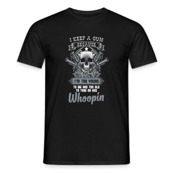 Waffen Gewehr Jagd Sportschießen - Männer T-Shirt - Schwarz - Vorne - AI Model Male 178 light (178cm)