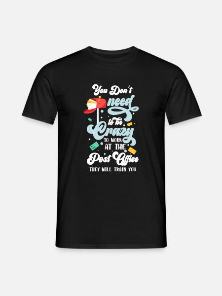 Postman letters Parcel carrier - Men's T-Shirt - black