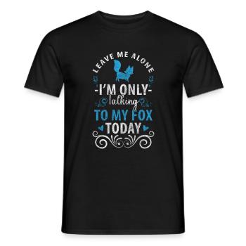Tier Schlau Jäger - Männer T-Shirt - Schwarz - Vorne - AI Model Male 178 light (178cm)