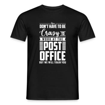 Postbote Arbeit - Männer T-Shirt - Schwarz - Vorne - AI Model Male 178 light (178cm)