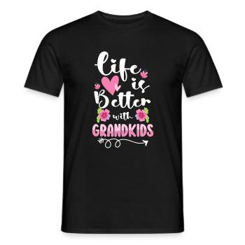 Opa Spaß Liebe - Männer T-Shirt - Schwarz - Vorne - AI Model Male 178 light (178cm)