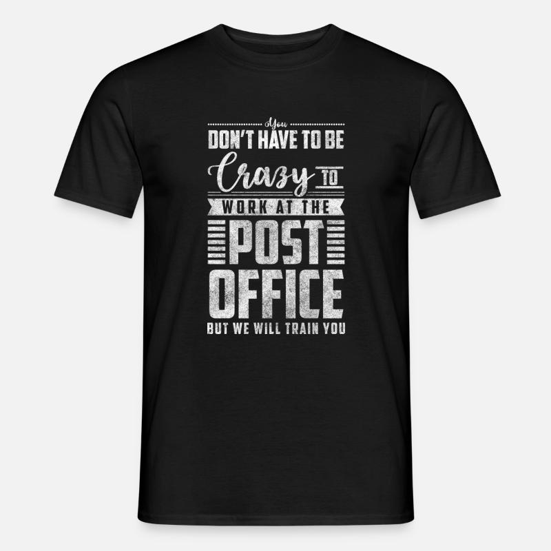 Post Briefe Briefbote Bote - Männer T-Shirt - Schwarz