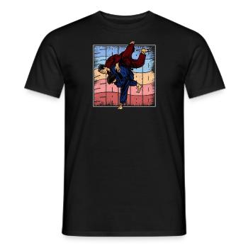 Sambo Union soviétique URSS Russie Sports - T-shirt homme - noir - Devant - AI Model Male 178 light (178cm)
