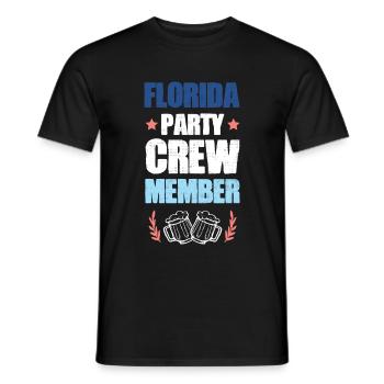 Équipe de fête en Floride - T-shirt homme - noir - Devant - AI Model Male 178 light (178cm)