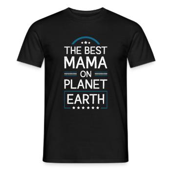 Best Mom Saying Mom Mom - Men's T-Shirt - black - Front - AI Model Male 178 light (178cm)