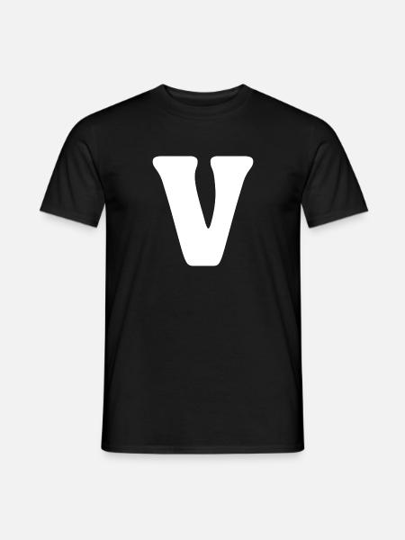V - Men's T-Shirt - black