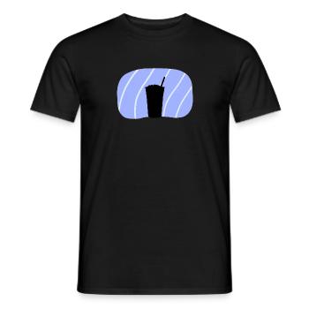 Tea Bubble Boba - Men's T-Shirt - black - Front - AI Model Male 178 light (178cm)