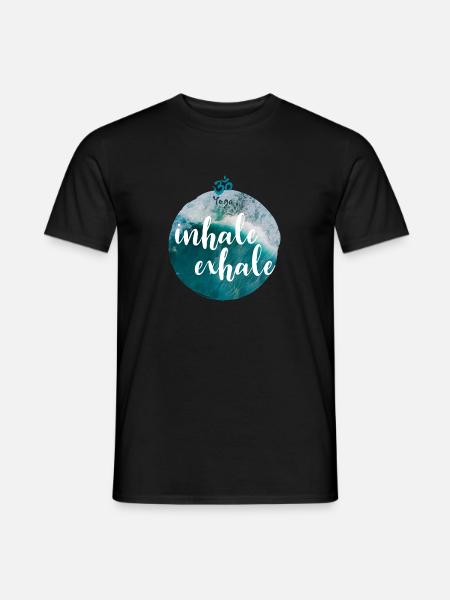Yoga inhale exhale - Men's T-Shirt - black