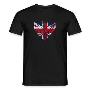 GB Herz look d’occasion - T-shirt homme - noir - Devant - AI Model Male 178 light (178cm)