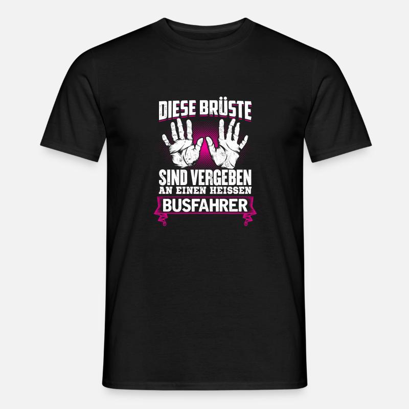 BUSFAHRER - Brüste - Männer T-Shirt - Schwarz