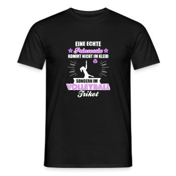 une vraie princesse ne vient pas dans la robe, mais - T-shirt homme - noir - Devant - AI Model Male 178 light (178cm)