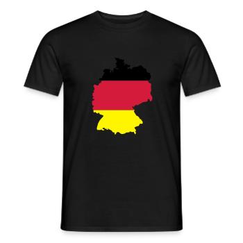 Deutschland - T-shirt homme - noir - Devant - AI Model Male 178 light (178cm)