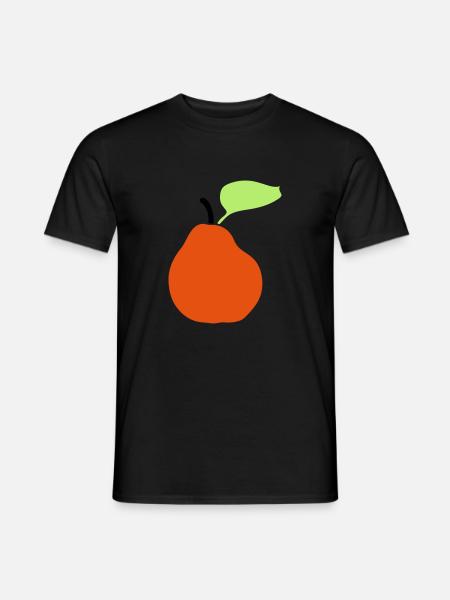 pear fruit - Men's T-Shirt - black