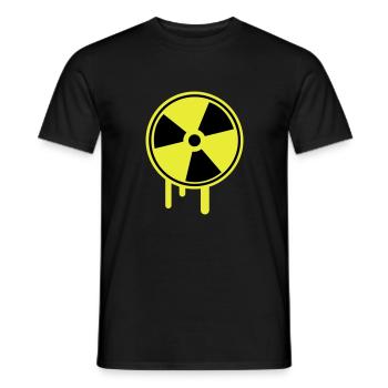 atom_symbol_1_f2 - Männer T-Shirt - Schwarz - Vorne - AI Model Male 178 light (178cm)