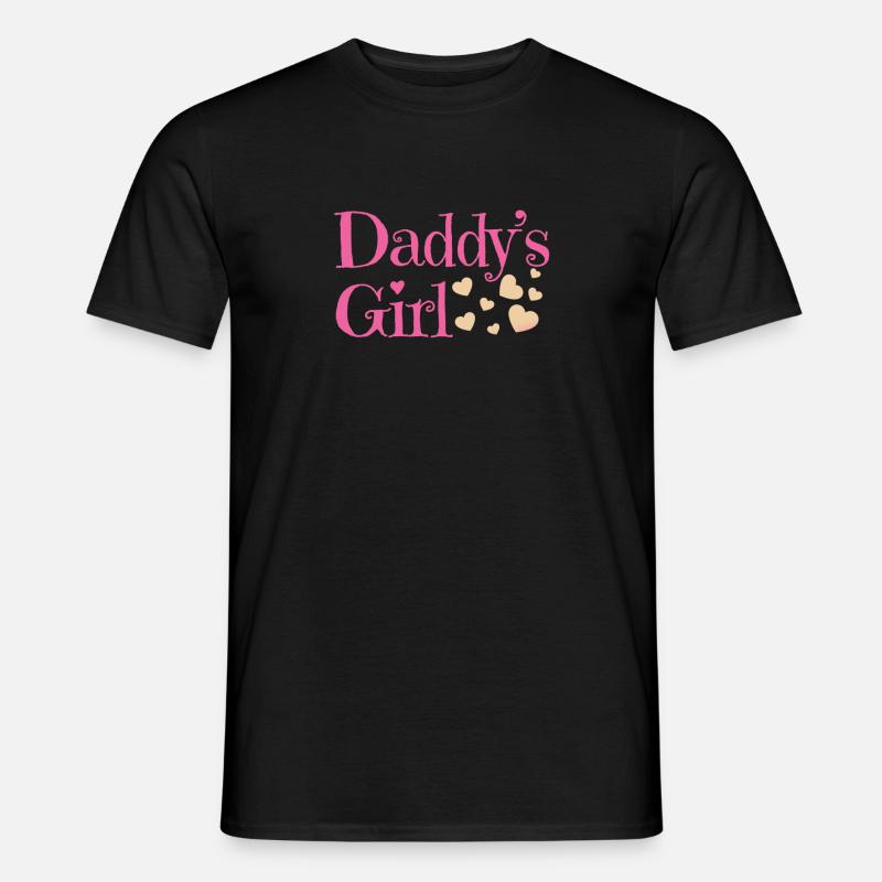 Papas Mädchen - Männer T-Shirt - Schwarz