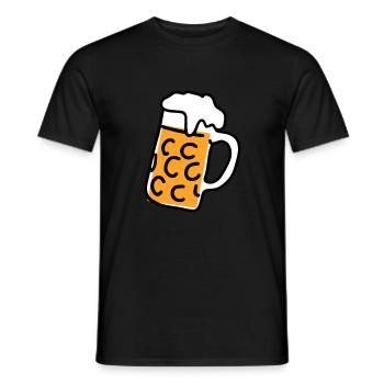 Mass Bier - Männer T-Shirt - Schwarz - Vorne - AI Model Male 178 light (178cm)