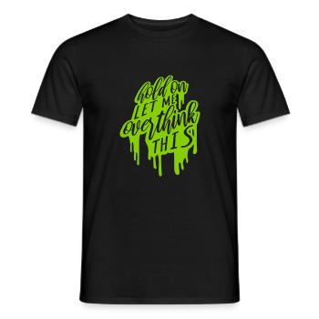 Permettez-moi d’exagérer - T-shirt homme - noir - Devant - AI Model Male 178 light (178cm)