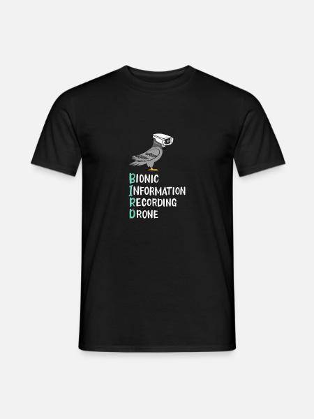 Birds Are Not Real - Men's T-Shirt - black