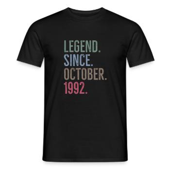 Légende depuis octobre 1992 - T-shirt homme - noir - Devant - AI Model Male 178 light (178cm)
